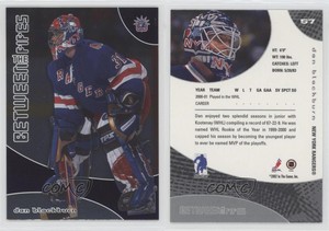 2001-02 ITG Be A Player Between the Pipes Dan Blackburn #57 Rookie RC