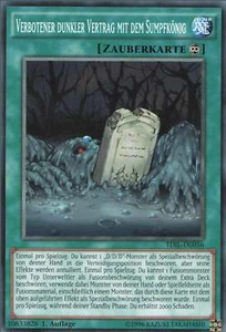YuGiOh Verbotener dunkler Vertrag mit dem Sumpfkönig TDIL-DE056 Common NM 1st - Bild 1 von 2
