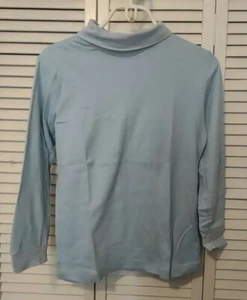 "STOWE " LT BLAUER ROLLKRAGENPULLOVER SHIRT LANGARM GR. MED - Bild 1 von 3