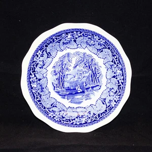 Masons Blue Willow Boat Pattern Dessert Plate - Picture 1 of 3