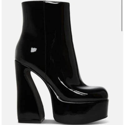 MADDEN GIRL Women’s Kourtt Mid-Calf Boots Black Size 10 NWD - Imagem 1 de 4