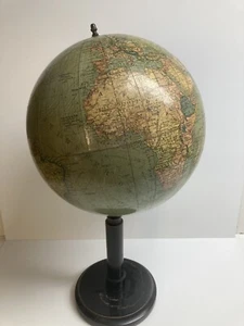 Antiker Globus aus Pappe Columbus Volksglobus auf Holzfuß Columbus Verlag - Bild 1 von 20