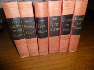 6 Volume Set 'The Second World War' by Winston Churchill 1948-1953 - Picture 1 of 7