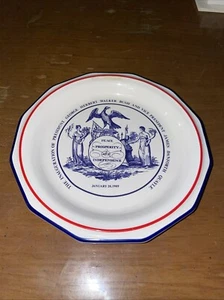 Pfaltzgraff George HW Bush 1989 Presidential Inaugural 6¾" Wide Plate - Picture 1 of 10