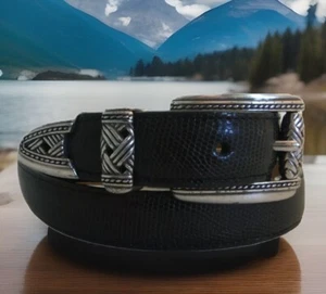 Brighton Reptile Style Belt Size S (26) Made in USA List $40 - Picture 1 of 10