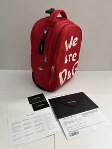Dolce & Gabbana Red Trolley Backpack NWT - Picture 1 of 12
