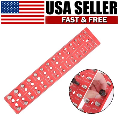 28 Nut and Bolt Thread Checker Thread Identifier Gauge Inch and Metric Screw - Image 1 of 4