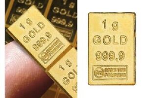 Valcambi Combibar™ - 1 Gramm Goldbarren aus Goldbarren-Verbund - Prägefrisch