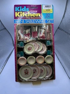 Vtg Kids Kitchen Mini TableWare Silverware Play Set Toy Ja-Ru Lot Doll House - Picture 1 of 6