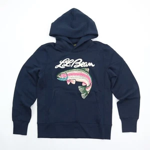 LL Bean x Todd Snyder bestickt Forellen Sweatshirt Hoodie marineblau - S - Neu mit Etikett - Bild 1 von 8
