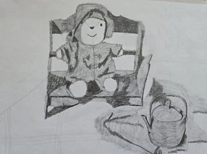 Art Drawings 19 Original Colored Ink, Black Ink, Pencil Emily Hoffman - Picture 1 of 18