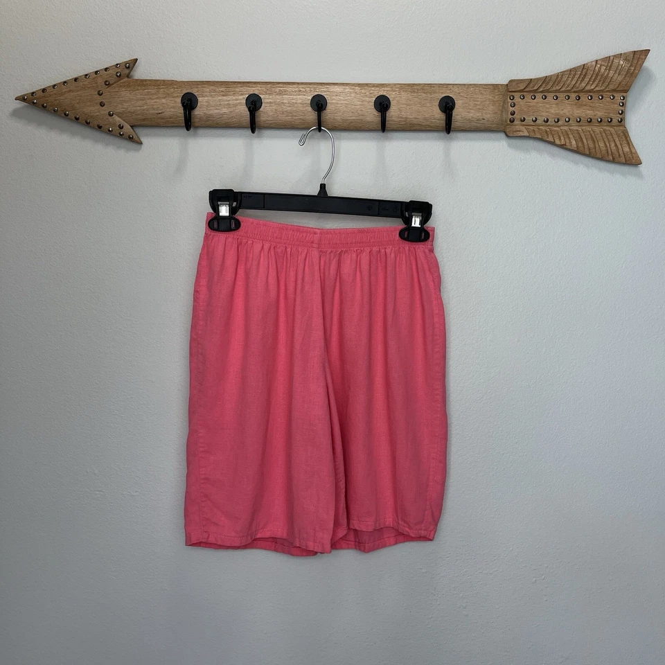 C.D. Petites | Bermudas Bermudas Mezcla Lino Rosa Pequeñas Medianas Barbie De Colección Y2K Foto 1 de 4