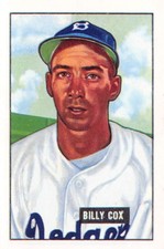  1986 Card Collectors Company '51 Bowman Reprints #224 Billy Cox	p2s-26428