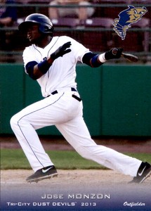 2013 Tri-City Dust Devils Grandstand #15 Jose Monzon Venezuela VZ Baseball Card