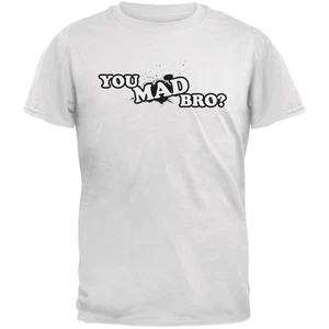 You Mad Bro? White Adult T-Shirt - Picture 1 of 1