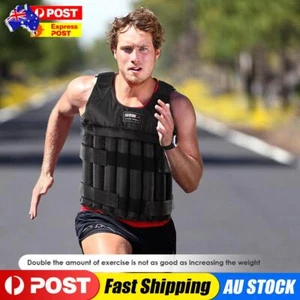 Weighted Vest Adjustable Weight Exercise Waistcoat (1-20KG) - Picture 1 of 8