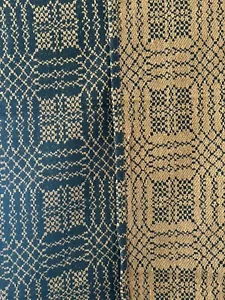 New Primitive Colonial Reversible BLACK MUSTARD QUEEN COVERLET Bedspread Cover - Picture 1 of 2