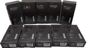 Rosso Caffe Reserve Edition Espresso 11 Intensidad Obsidiana 10 Cápsulas Lote de 10 - Imagen 1 de 12