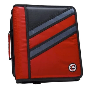 Case-it Z-Binder Two-in-One 1.5-Inch D-Ring Zipper Binders, Assorted Colors - Picture 1 of 4