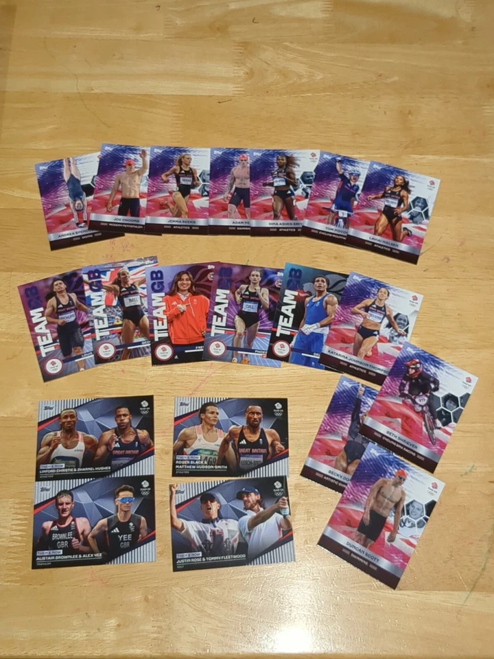 Topps Team GB Stars Of Paris 2024 Olympics X 20 Base Cards All Different  - Image 1 of 1