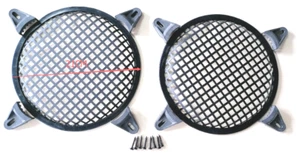 2 Pack 8 Inch Durable Metal Mesh Speaker Subwoofer Grill Waffle Cover w/ Clips - Picture 1 of 5