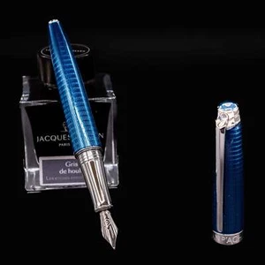 Caran D'Ache Leman V2 Fountain Pen - Grand Bleu - Picture 1 of 11