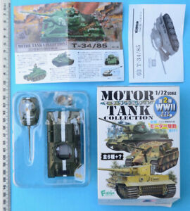 F-toys MOTOR TANK COLLECTION - WWII Russian T-34/85 - 1/72 - Trading Kit MIB