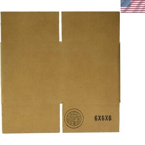 25-Pack 6x6x6 Shipping Boxes - Reliable, Lightweight, and Easy to Assemble - Picture 1 of 2