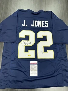 Julius jones Signed Notre Dame Fighting Irish Custom Jersey JSA COA - Picture 1 of 2