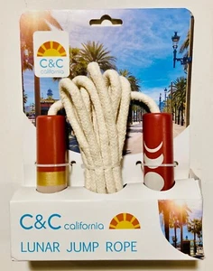 NEU: C&C CALIFORNIA LUNAR Springseil mit bedruckten Holzgriffen 10 Fuß - Bild 1 von 1