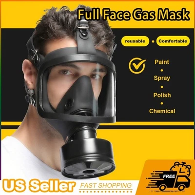 Máscaras antigás supervivencia nuclear y química: máscara respiratoria facial completa 7200 Foto 1 de 4