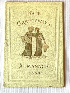 Kate Greenaway Kunst ~ Almanack für 1884 ~ Vintage antikes viktorianisches Kinderbuch - Bild 1 von 7