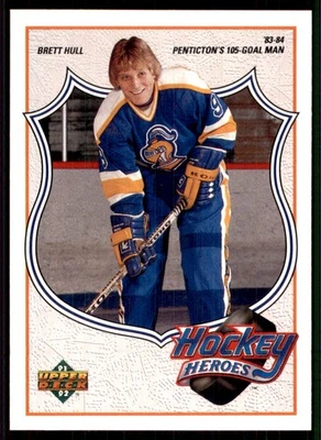 1991-92 Upper Deck Hockey Heroes #1 Brett Hull St. Louis Blues - Image 1 of 2
