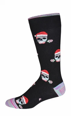 Robert Graham Санта череп с розой носки Рождественский праздник новый с Ярлыками $28,50 - Изображение 1 из 3