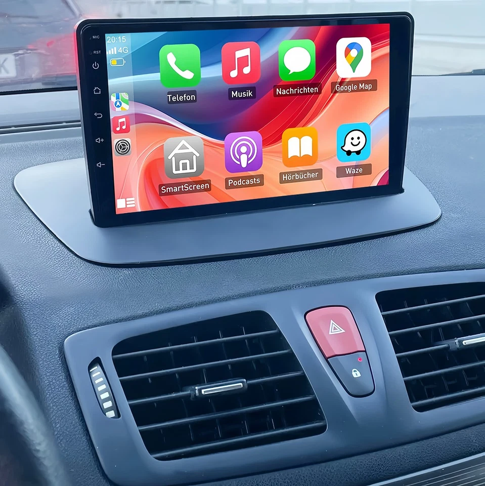 Für Renault Megane III 2009-14 Android 15 CarPlay Autoradio GPS NAVI SWC WIFI BT - Bild 1 von 4