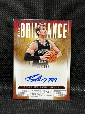 2012-13 Panini Brilliance #67 Tiago Splitter Marks of Brilliance Auto /199 - Image 1 of 2