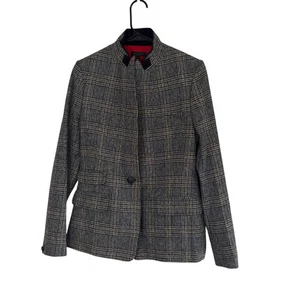 Rag & Bone Slade Plaid Blazer Jacket Check Wool Blend Multicolor Size US 2 - Picture 1 of 24