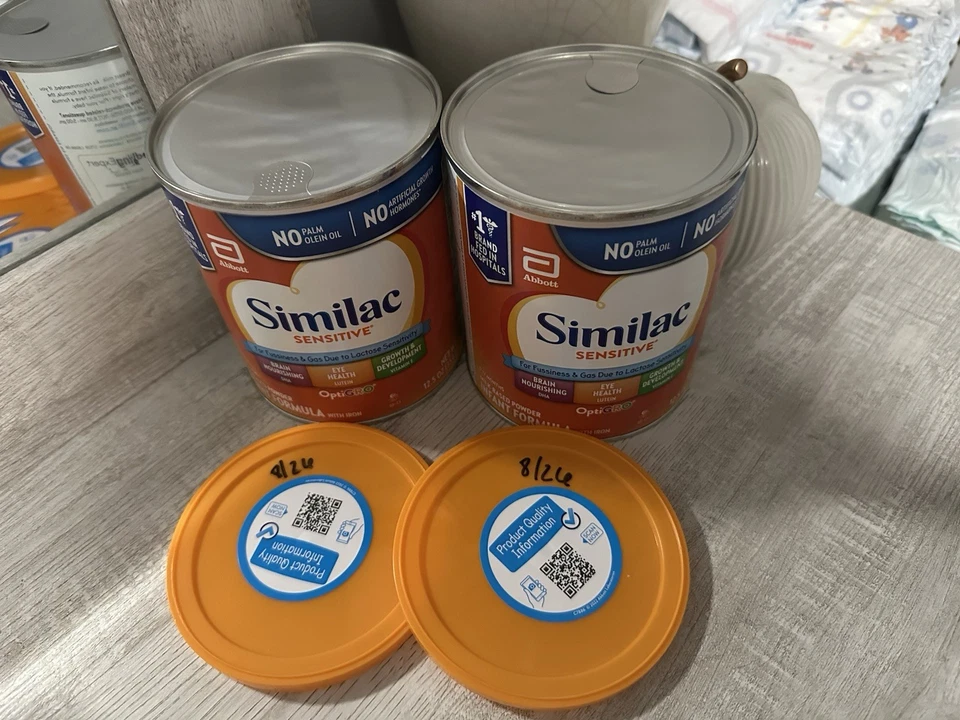 2 Similac Sensitive Infant Formula, 12.5 oz Powder Each, Exp. 8/ 2026 - Image 1 of 2