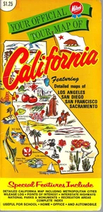 1980 Gousha California State Highway Travel Road Map Vintage Mitock - Picture 1 of 2