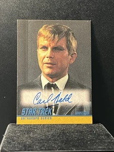 2006 Rittenhouse Star Trek TOS 40th Anniversary A104 Carl Held Autograph - Imagen 1 de 2