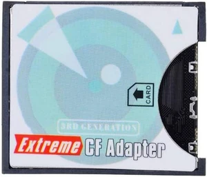 Chenyang SD SDHC SDXC to CF Compact Flash Memory Card Adapter Reader Blue - Picture 1 of 12