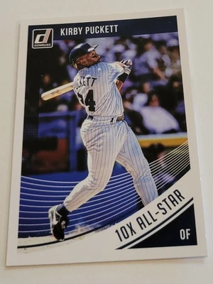 Tarjeta Kirby Puckett 2018 #142 Donruss Panini Minnesota Twins All Star béisbol Foto 1 de 3