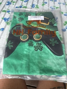 Saint Patricks Day Video Game Controller Leprechaun Kids Unisex T-Shirt Size 6 - Picture 1 of 2