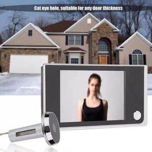 Door Viewer Camera with 3 5 Inch LCD and 720P HD for Home Entrance Security - Picture 1 of 9
