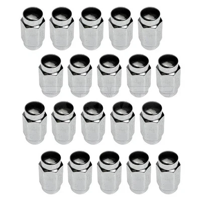 For Ford E-250 Econoline Club Wagon 75-85 Chrome Cone Seat Duplex Acorn Lug Nuts — 第 1/4 张图片