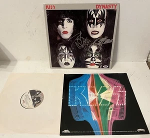 Kiss Dynasty Peter & Gene Firmado Autografiado LP Certificado PSA Copia Antigua LEER - Imagen 1 de 3