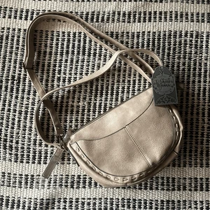 BOLSO BANDOLERA TOSTADO SIN MARCA NUEVO CON ETIQUETAS - Imagen 1 de 5