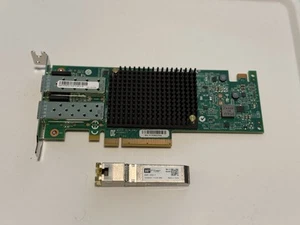 Emulex P008827-21F Dual Port SFP's 10GB Adapter Network Card + H!Fiber 10Gb SFP+ - Picture 1 of 8