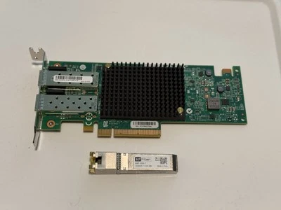 Emulex P008827-21F Dual Port SFP's 10GB Adapter Network Card + H!Fiber 10Gb SFP+ - Image 1 of 4