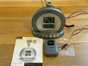 Homedics SS-5000 Sound Spa Projection Alarm Clock Radio 6 Nature Sleep Sounds - Picture 1 of 13